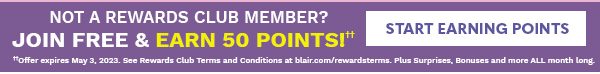 NOT A MEMBER? JOIN FREE FREE and EARN 50 POINTS - START EARNING POINTS