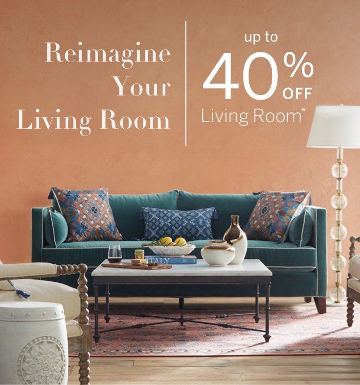 Up to 40% off living room