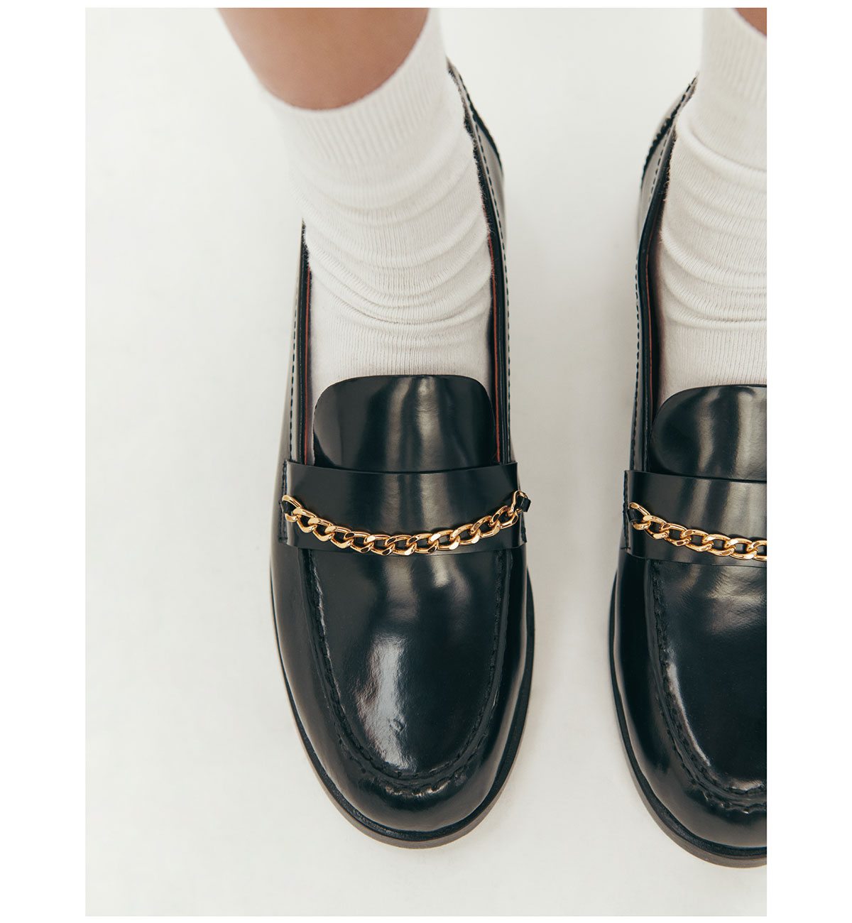 Adina Chain Loafer Black