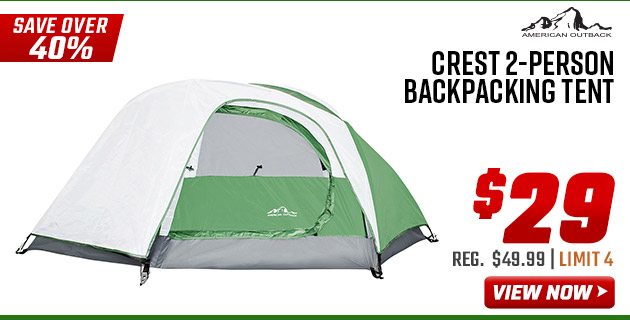 American Outback Crest 2-Person Backpacking Tent