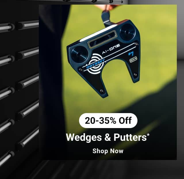 twenty to thirty five percent off wedges & putters shop now