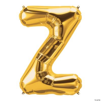 Z Gold Letter 34" Mylar Balloon