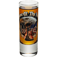 Home of the Free Battlefield Cross Shooter Glass