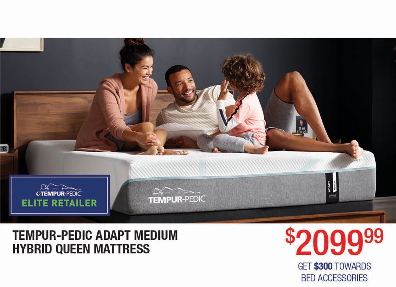 Tempur-Pedic-Adapt-Medium-Hybrid-Queen-Mattress