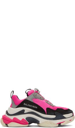 Balenciaga - Pink Triple S Sneakers