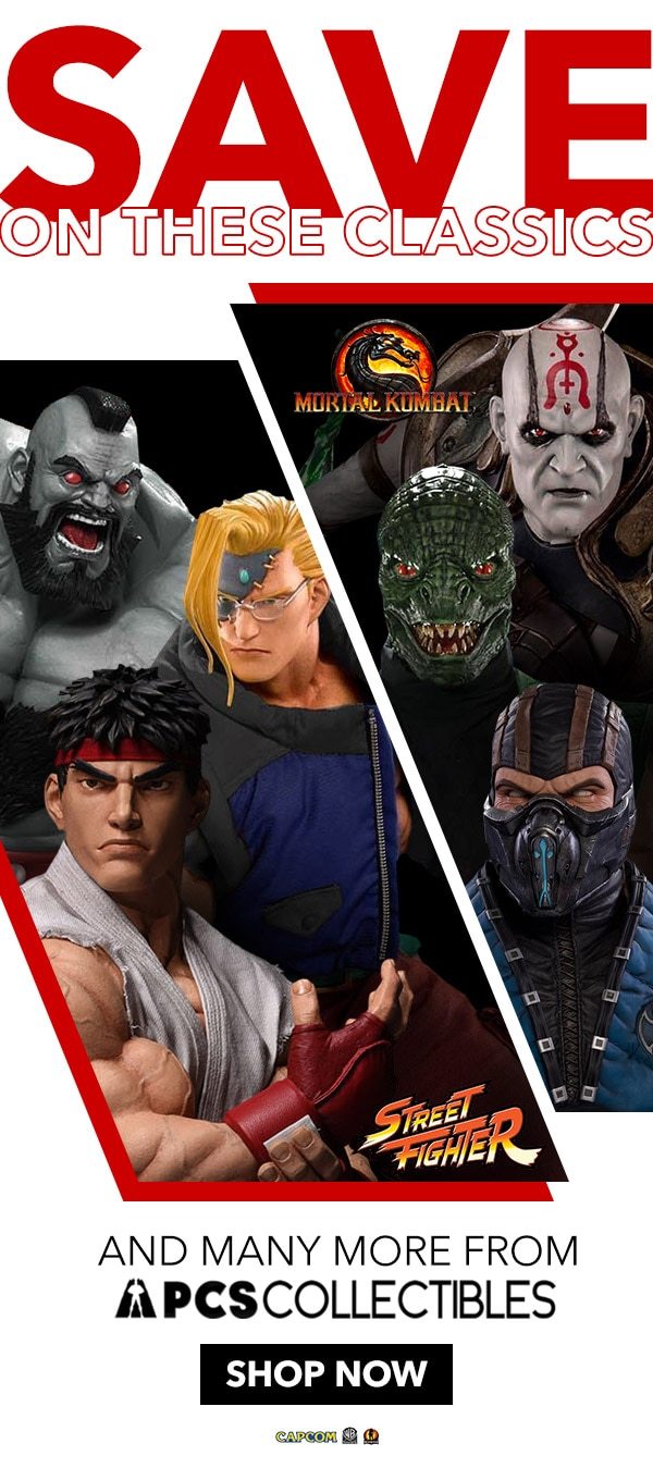 Street Fighter and Mortal Kombat collectibles by PCS