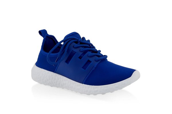 Neoprene Lace Up Athletic Sneakers