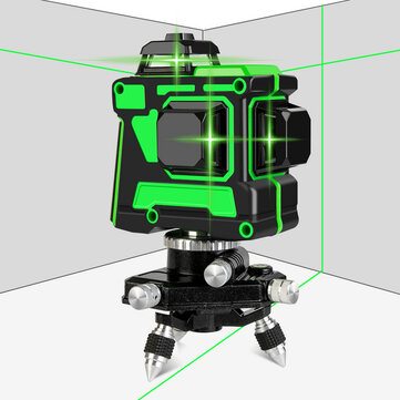 3D 12 Line Green Light Laser Level Digital Self Leveling 360° Rotary Measure