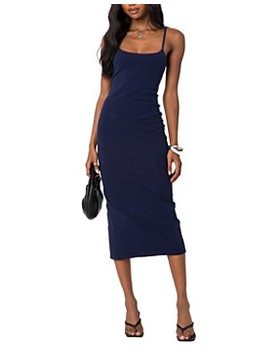 Edikted Air Back Slitted Midi Dress