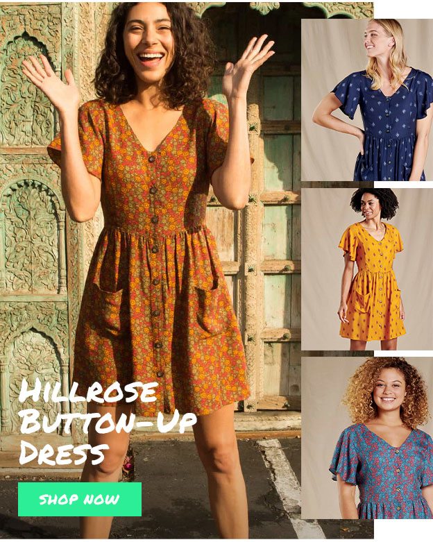 Shop Hillrose Button Up Dress