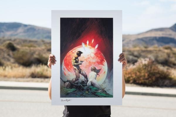 Red Planet Fine Art Print by Frank Frazetta