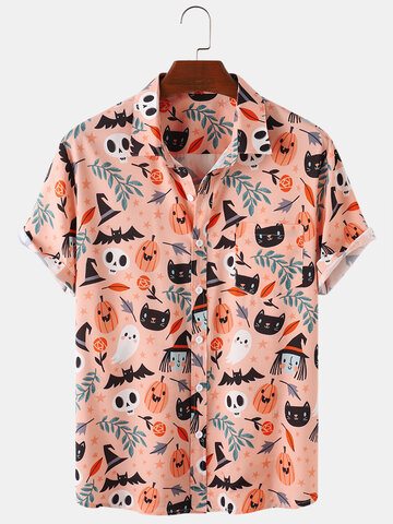 Halloween Pumpkin Cat Party Shirts