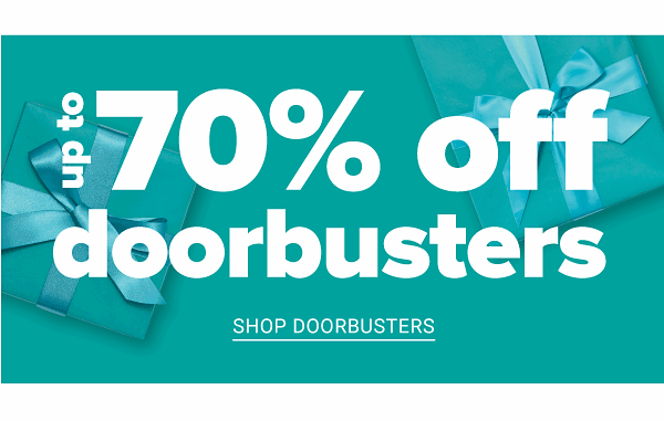 Biggest Christmas Sale! Up to 70% off Doorbusters - Shop Doorbusters