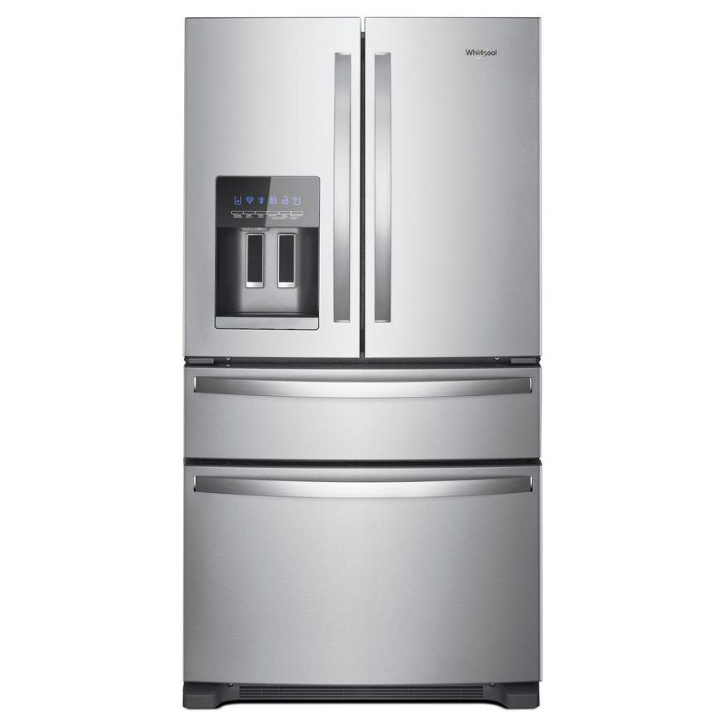 Whirlpool 36 Inch 4 Door French Door Refrigerator - 24.5 cu. ft., Fingerprint Resistant Stainless Steel