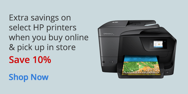 Test - 10% off on select HP Printers when you buy online and pick up in store