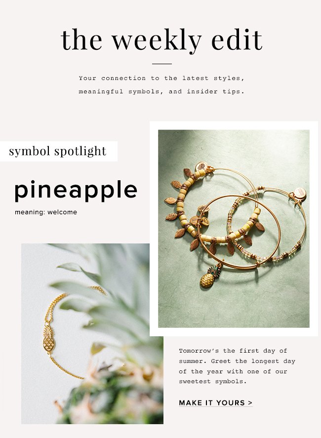 Shop the Pineapple Charm in a variety of styles from bangles to fine jewelry.