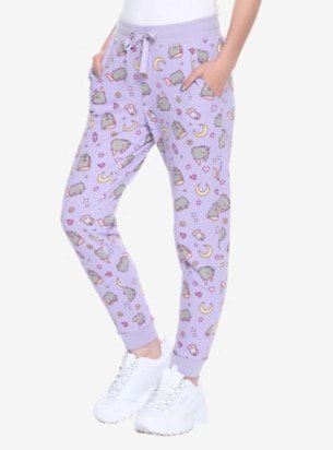 Lavender Moon Print Jogger Pants