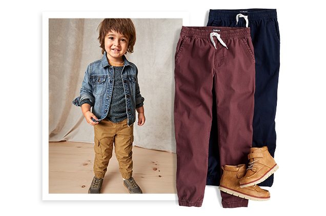 GO FOR A JOGGER! | The easy pull-on-&-go pant pairs with everything from button fronts to tees and hoodies. | up to 50% off*