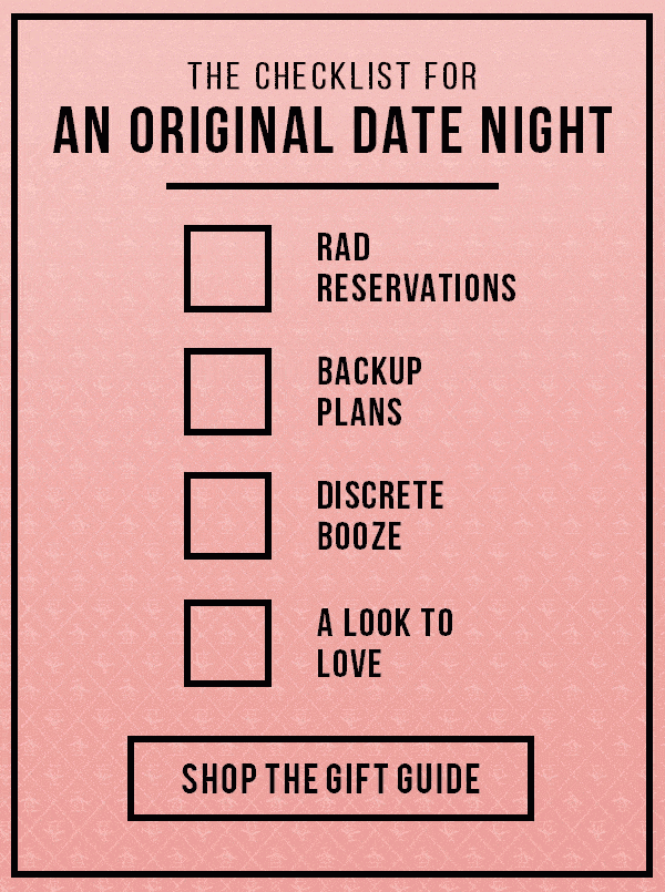 THE CHECKLIST FOR AN ORIGINAL DATE NIGHT