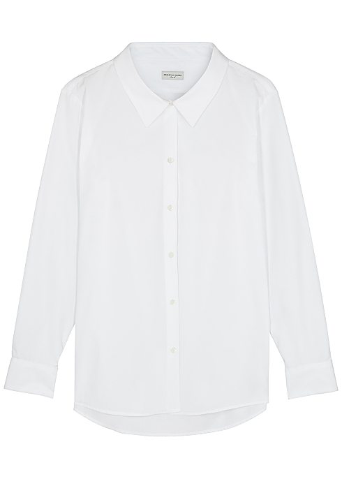 DRIES VAN NOTEN
Camee white poplin shirt
