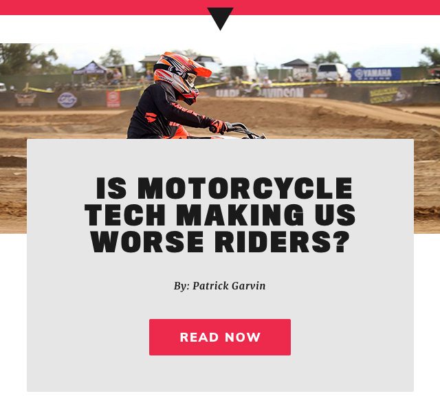 Is motorcycle tech making us worse riders