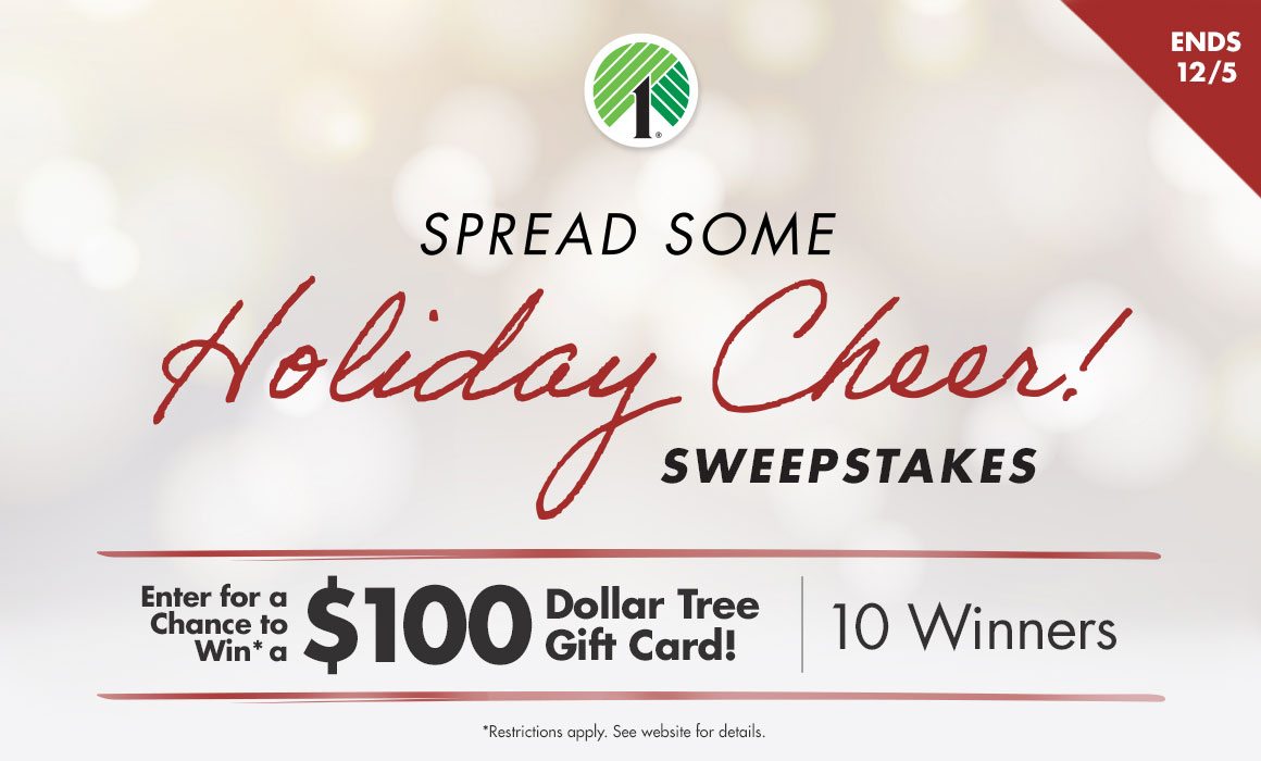 Enter out Holiday Cheer Sweepstakes