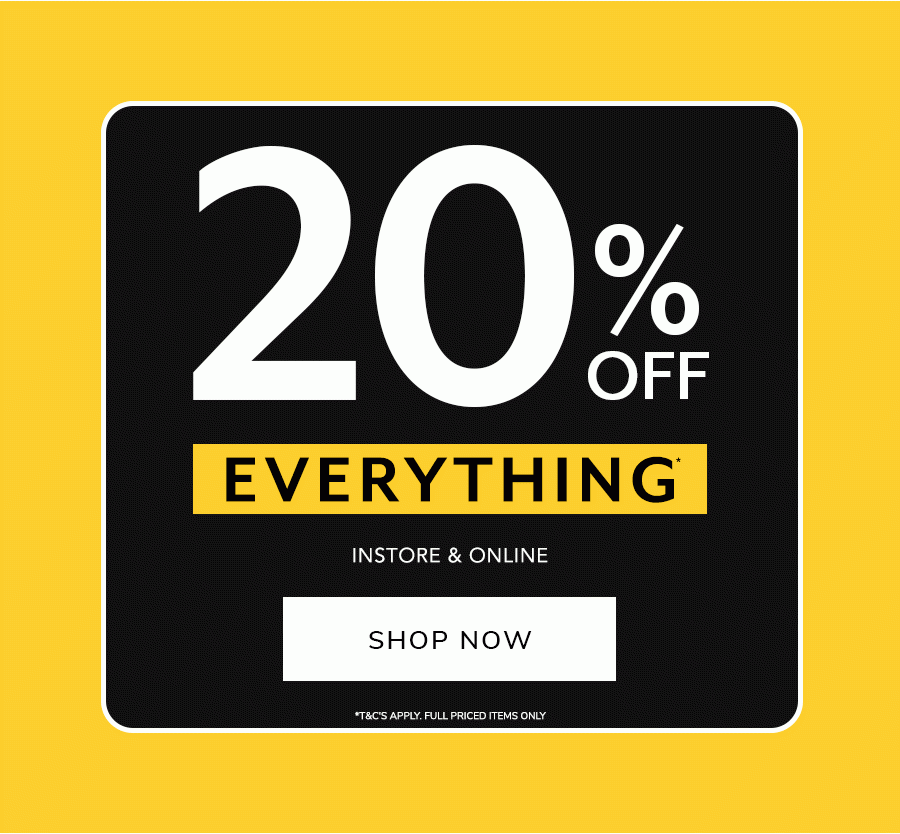 20% off everything main banner
