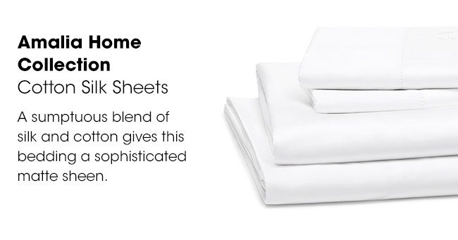 Amalia Home Collection Cotton & Silk Sheets - 100% Exclusive