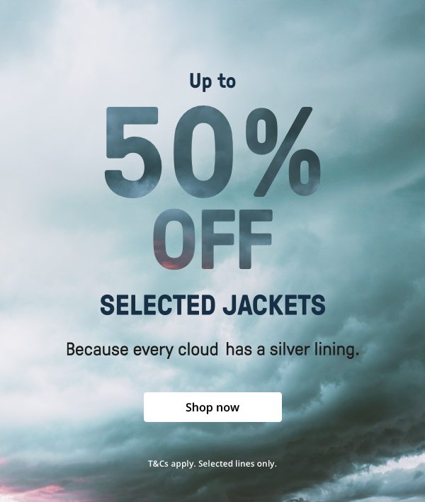 Up to 50% off jackets