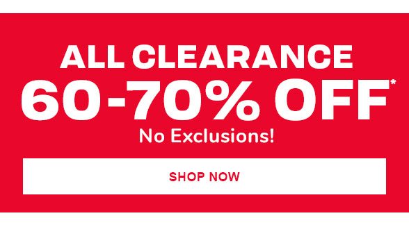 60-70% off Clearance