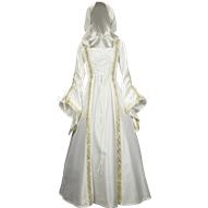 Hooded Medieval Wedding Dress