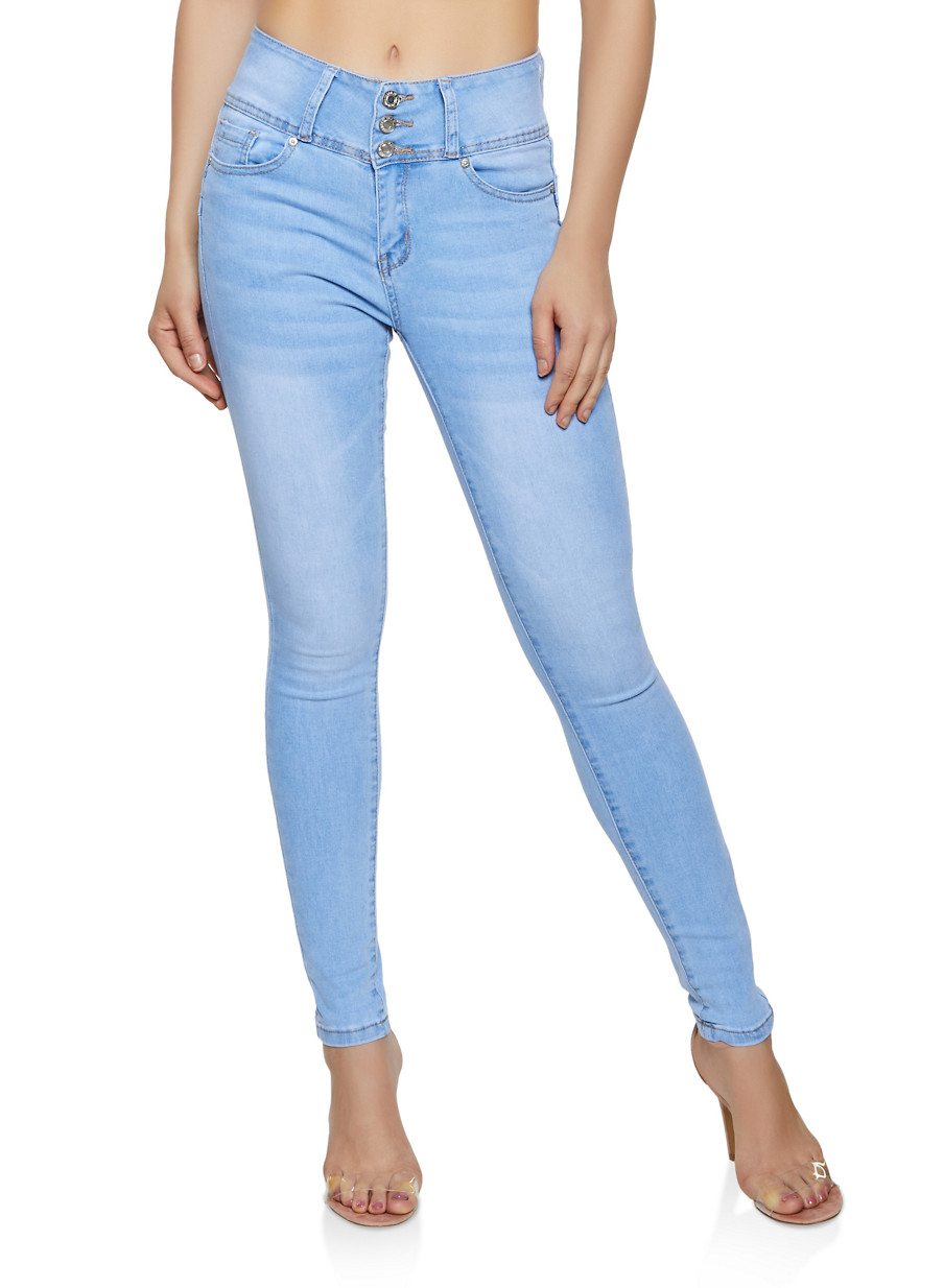 WAX Whisker Wash Push Up Skinny Jeans