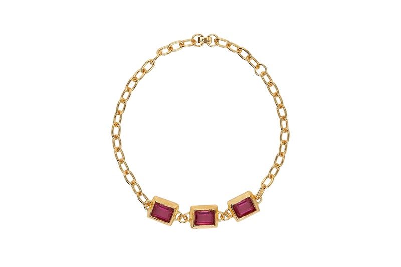 Mondo Mondo gold baguette choker