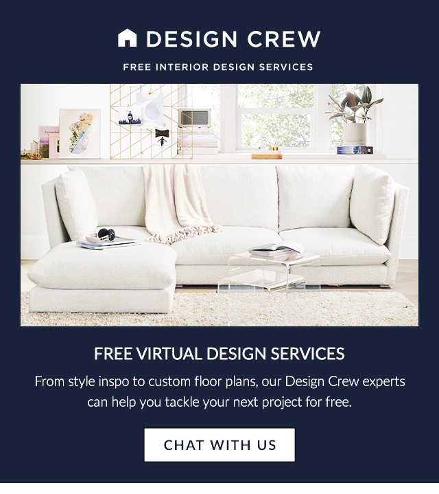 FREE VIRTUAL DESIGN SERVICES - CHAT WITH US