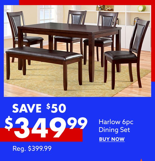 Save $50 on Harlow 6pc Dining Set