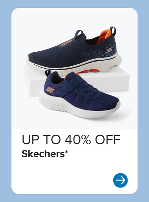 Two styles of Skechers. Up to 40% off Skechers.