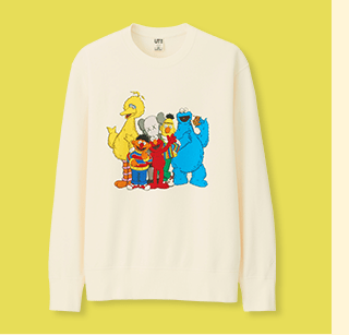 ADULTS KAWS X SESAME STREET SWEATSHIRTS