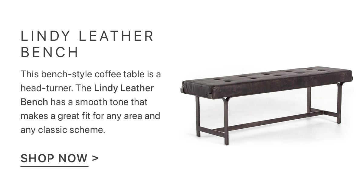 Lindy Leather Bench