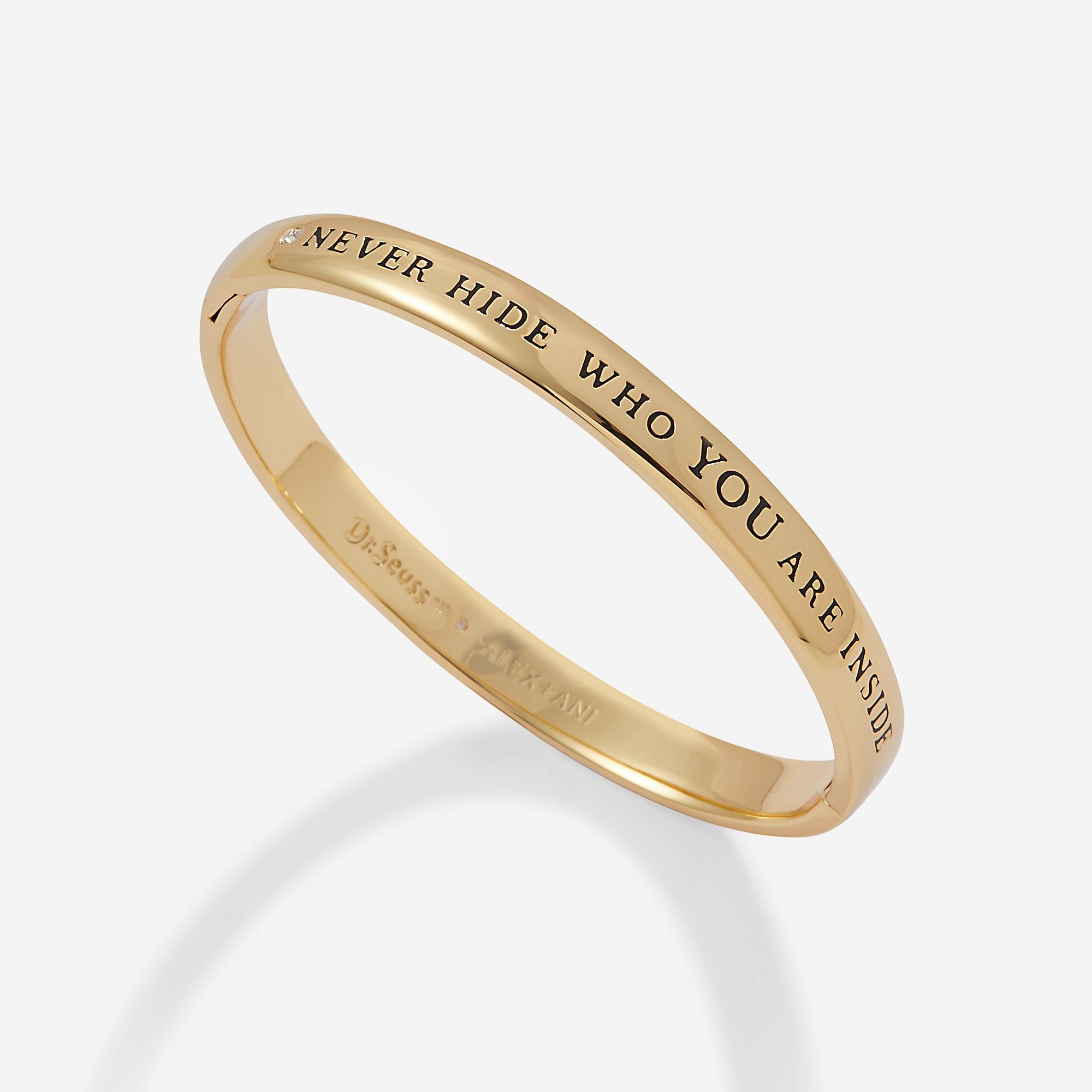 Dr. Seuss™ "Never Hide Who You Are Inside" Hinge Cuff