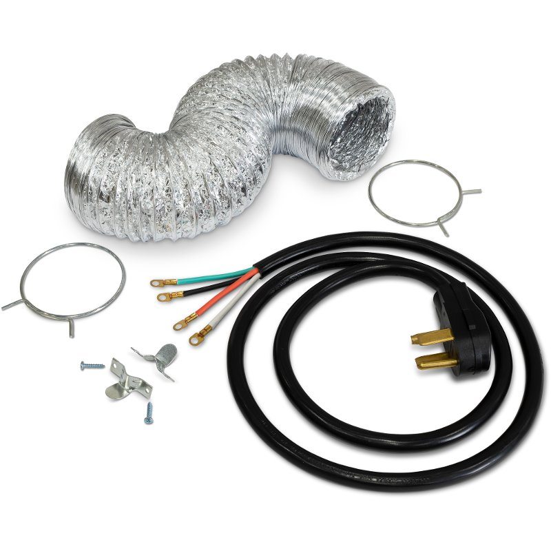 Dryer Kit with Metal Vent and 4 Prong Electrical Cord