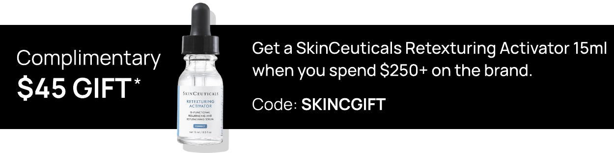 Complimentary $45 Gift with 250 brand purchase use code SKINCGIFT