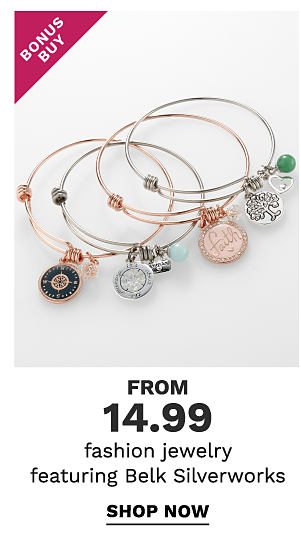 Bonus Buy - Fashion jewelry featuring Belk Silverworks from $14.99. Shop Now.