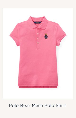 Polo Bear Mesh Polo Shirt