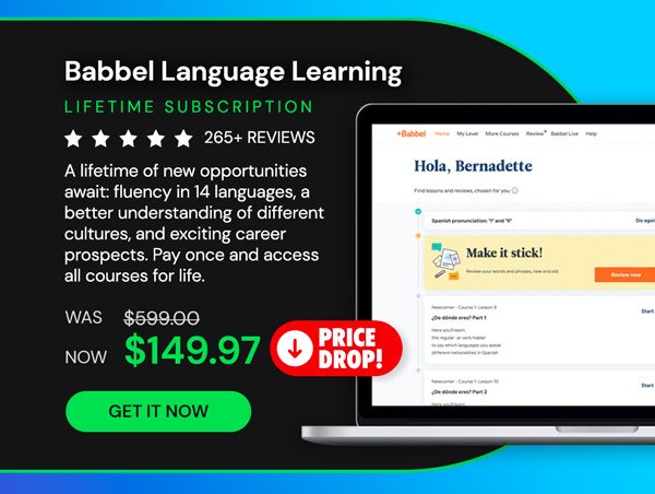 Babbel Language Learning: Lifetime Subscription (All Languages)