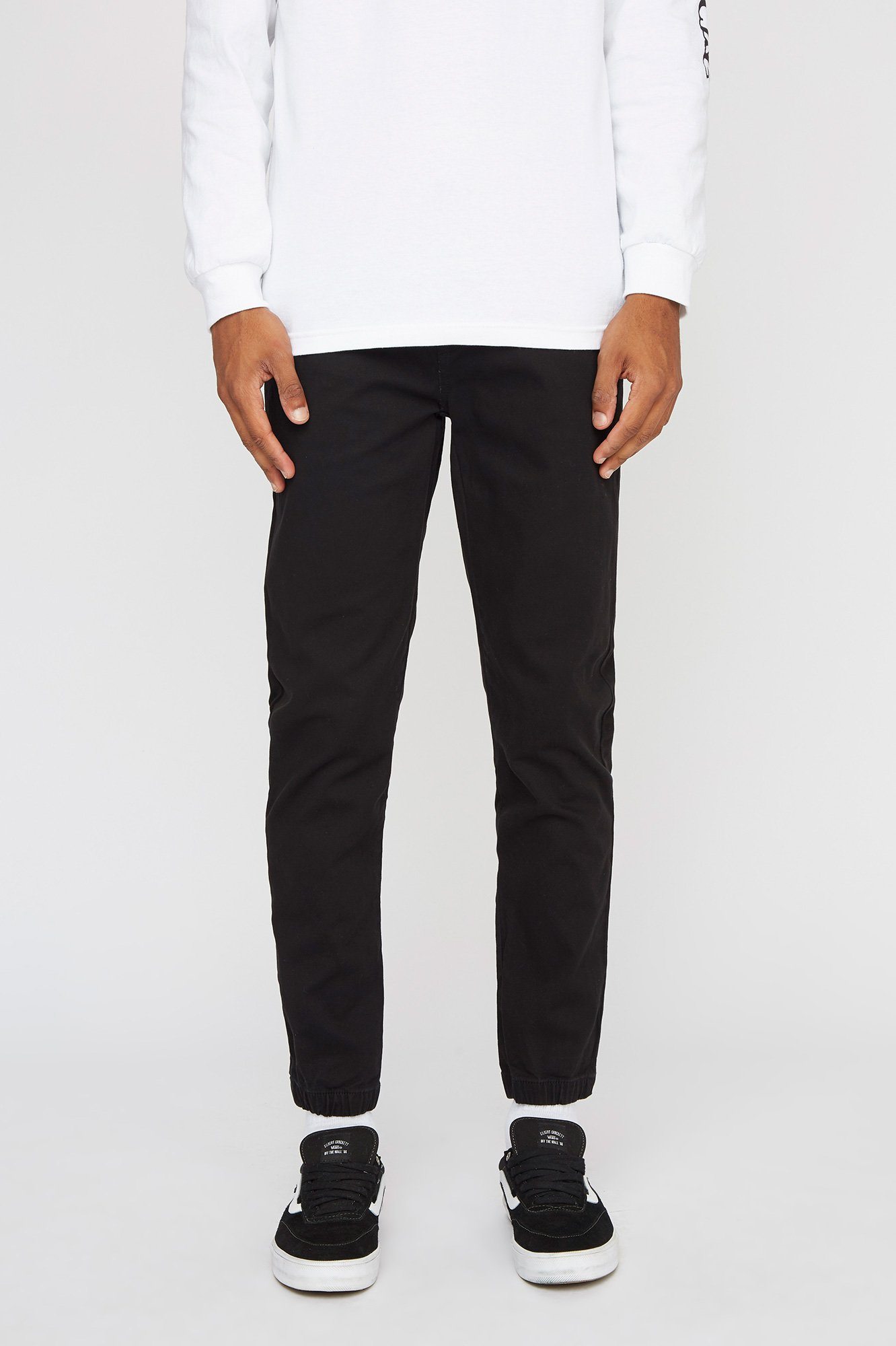 Image of West49 Mens Black Twill Jogger