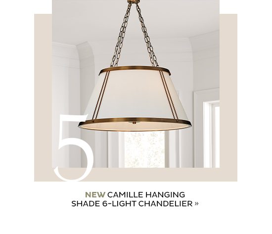 NEW Camille Hanging Shade 6-light Chandelier