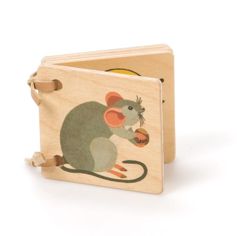 animal friends wooden book