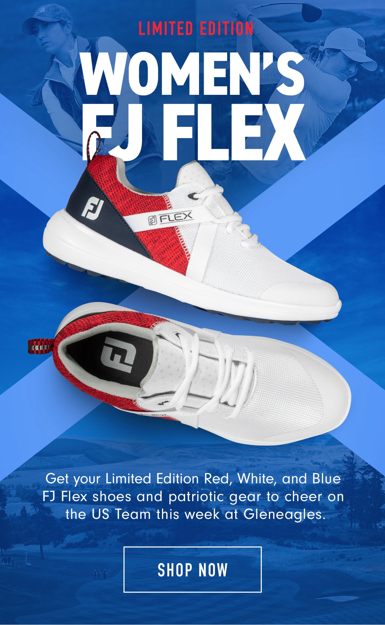 footjoy flex red white blue
