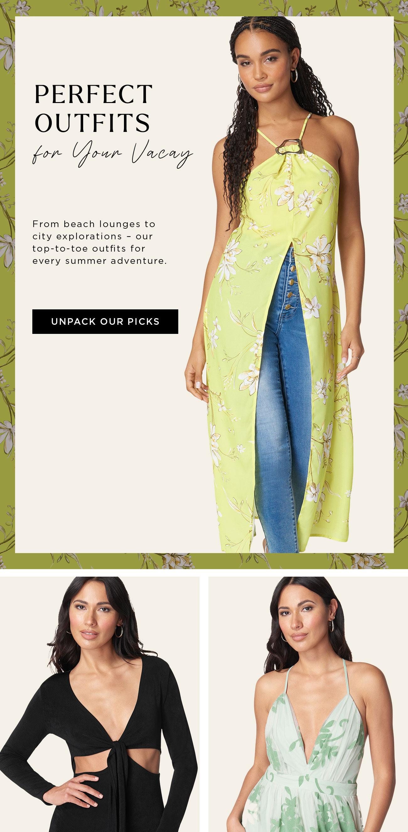 Perfect Outfits For Your Vacay | Unpack our Picks