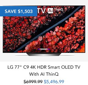 Shop LG 77 C9 4K HDR Smart OLED TV With AI ThinQ